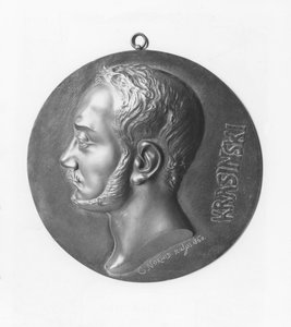 Medaljong av Zygmunt Krasiski (bronse)